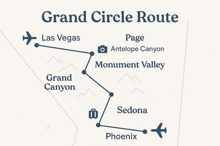 Grand Circle Trip Route 子連れ旅行