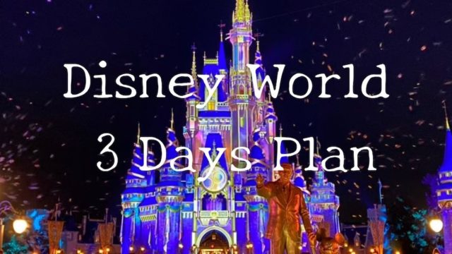 フロリダ・マジックキングダムのシンデレラ城夜景