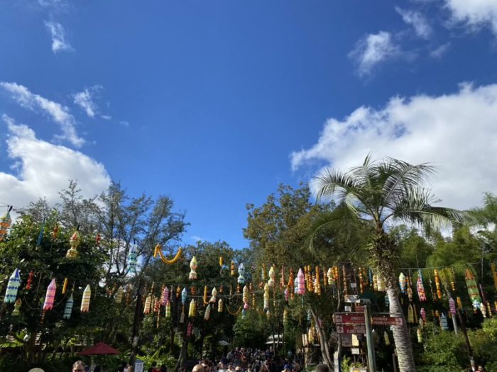 アニマルキングダム Asiaエリア エベレスト周辺のカラフルな装飾と街並み