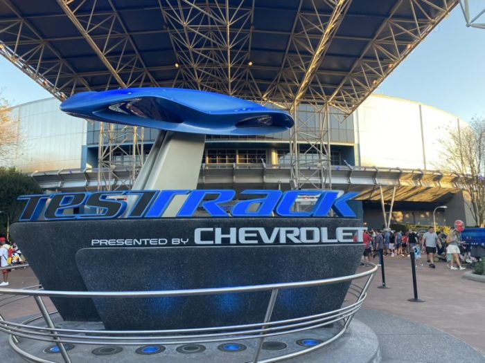 Test Track ride at EPCOT Florida