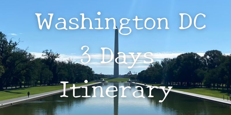 ワシントン記念塔とリフレクティングプールの景色（ワシントンDC）