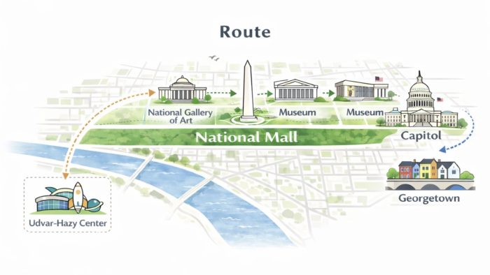 ワシントン観光ルート イメージ図