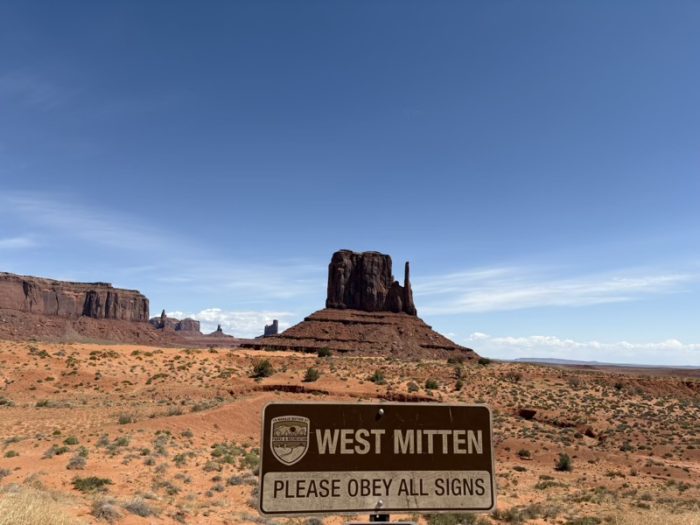 West Mitten ビュートの近く